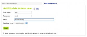 Add a new admin user